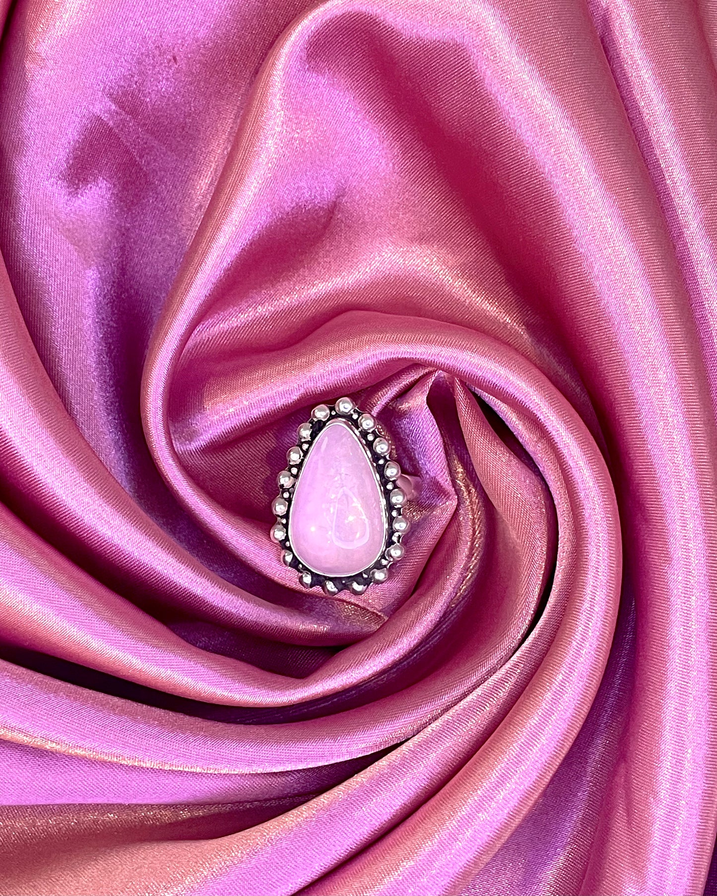 Rose Quartz Adjustable Ring