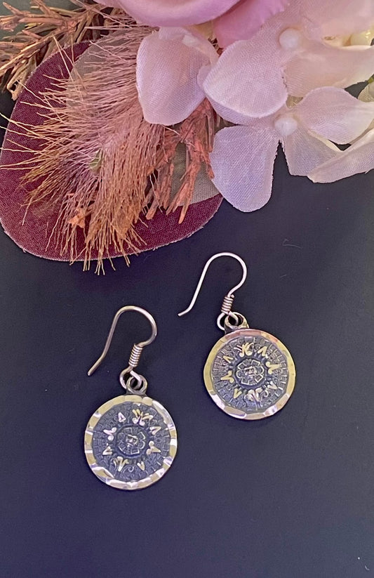 Aztec Calendar Earrings